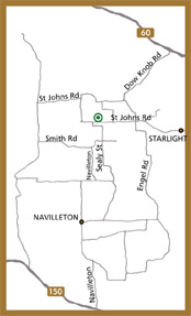 Detailed Map for Huber Orchard & Winery