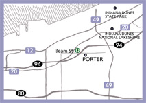 Detailed Map for Dune Ridge Winery