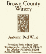 Brown County Winery (Downtown) Label