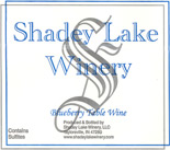 Shadey Lake Winery Label